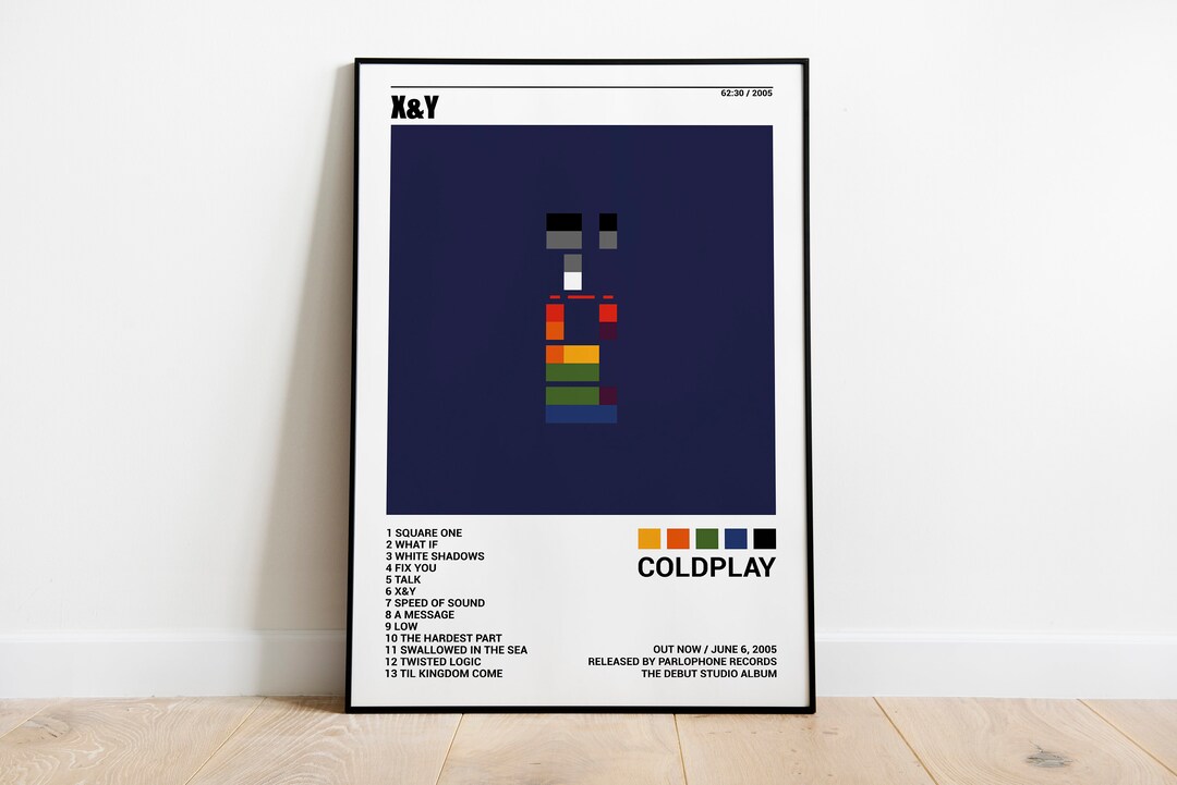 Coldplay Posters X&Y Poster Album Cover Poster Poster Etsy