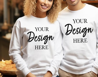 Group mockup Gildan 18000 Sweatshirt Mockup Family mockup Sweatshirt  Model Mockup Fall Mockup family Mockup Couples Mockup, JPG Digital