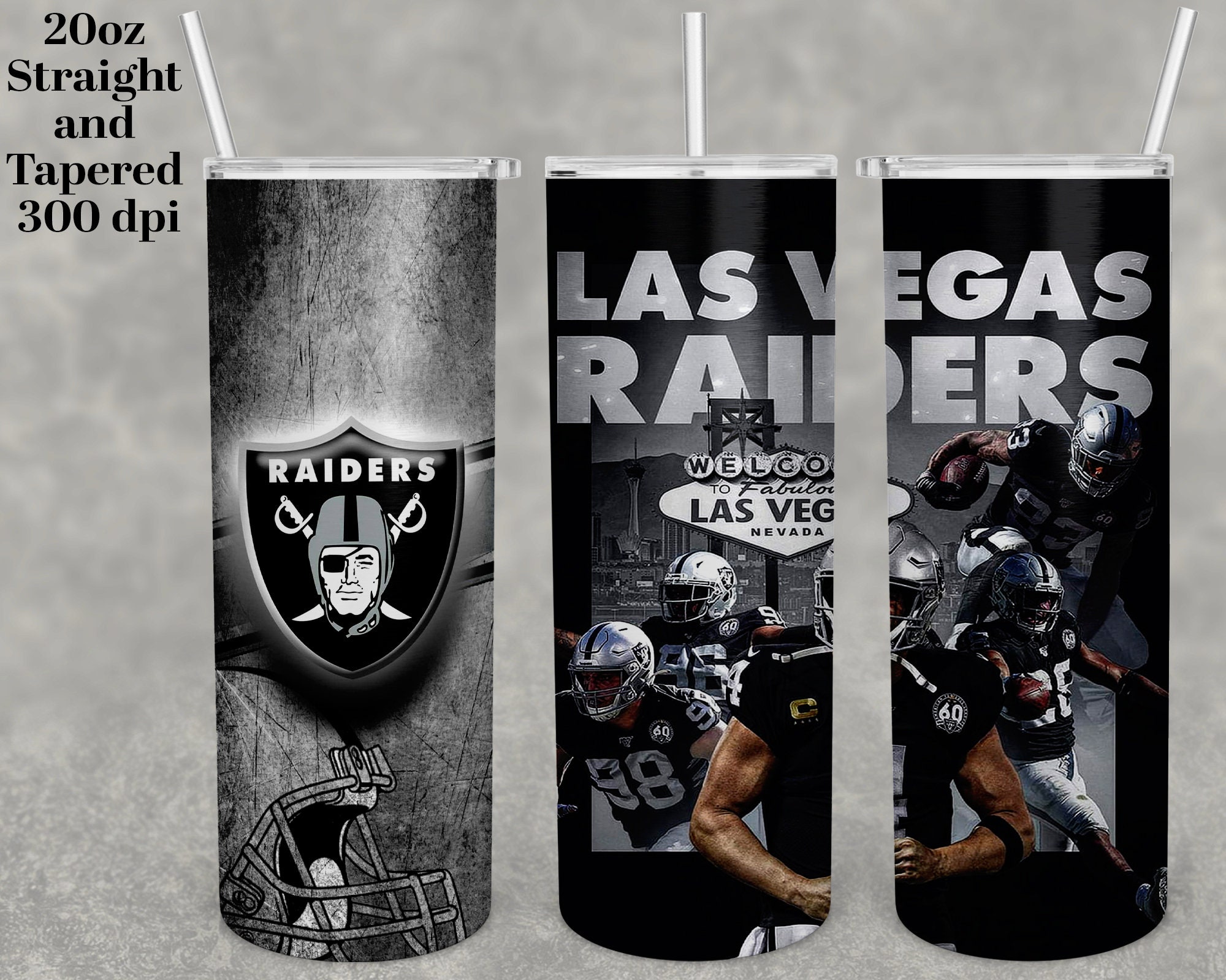 Las Vegas Raiders 20oz Mascot Stainless Steel Tumbler