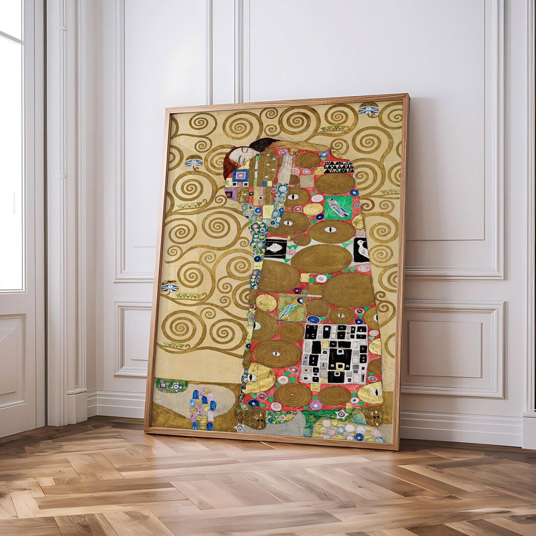 Gustav Klimt Art Print – Romantic Wall Art, Abstract Gold Decor, Art ...