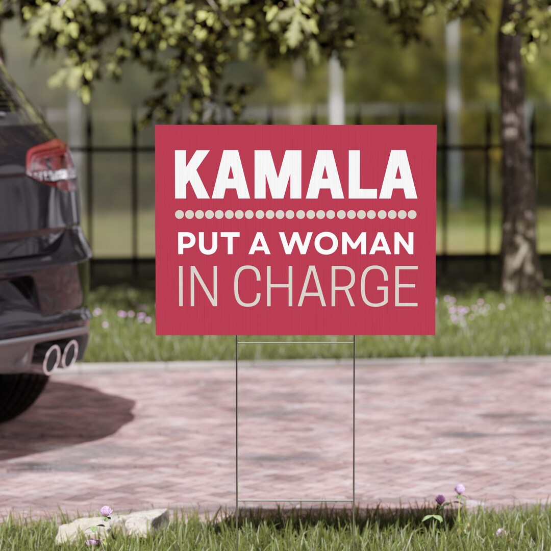 Kamala Harris Yard Sign, 18 X 24, Multi Packs Avail, Free Shipping ...