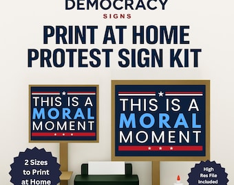 Anti Trump Protest Signs, Printable Protest Signs, Digital Download, Patriotic Protest Signs, Print at Home, Protest Signs for Car