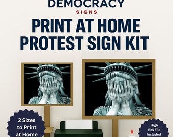 Anti Trump Protest Signs, Printable Protest Signs, Digital Download, Patriotic Protest Signs, Print at Home, Protest Signs for Car