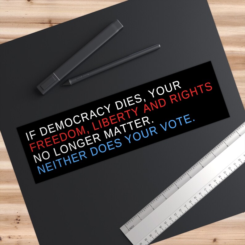 Direct Democracy Sticker What is Democracy Bumper Sticker, Water Resistant Vinyl, 11 X 3 ...