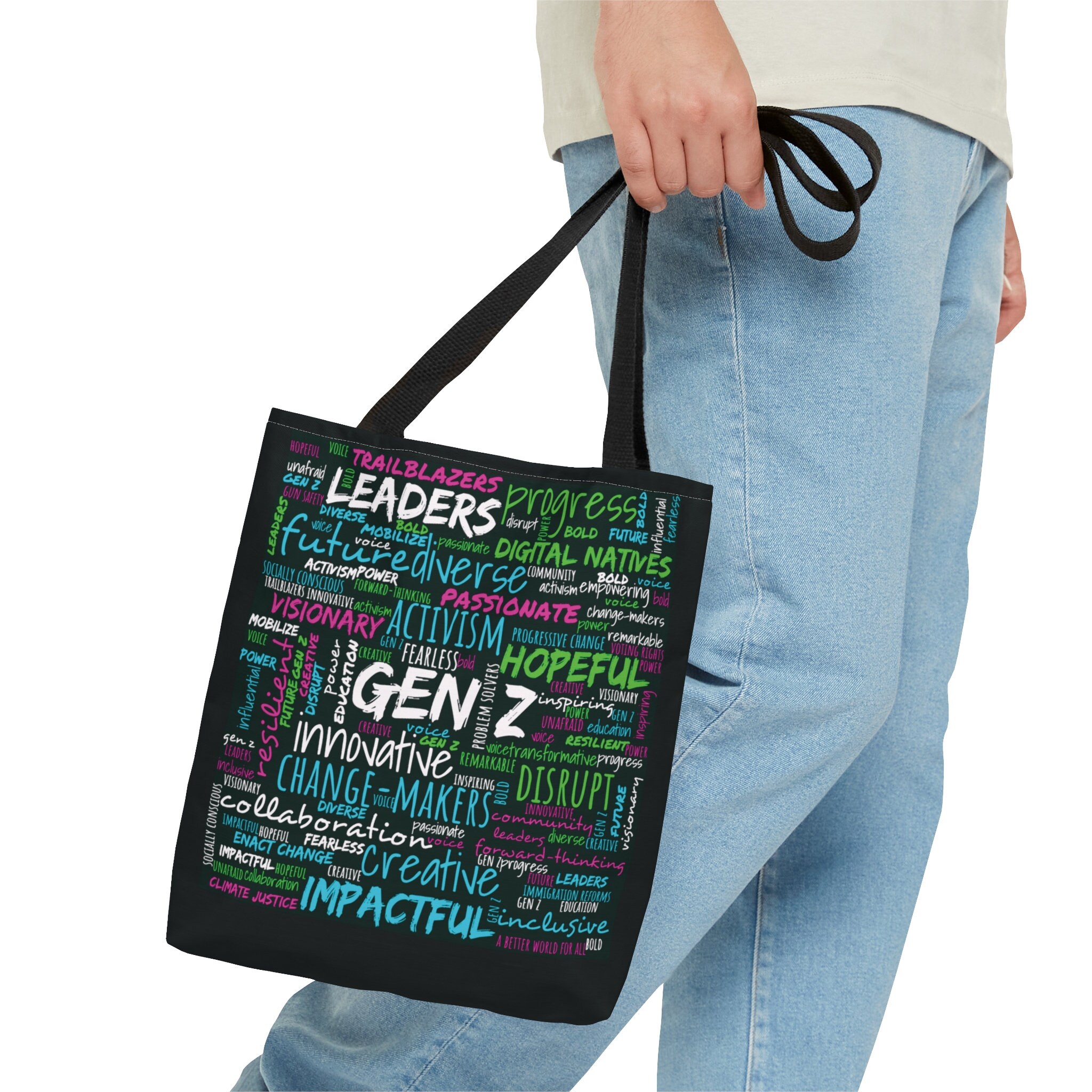Gen Z Tote Bag Word Cloud Gen Z Gift Gifts for Gen Z Etsy Canada
