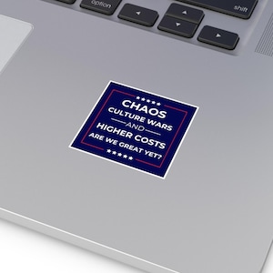 Sticker Sommes-nous bien, Sticker anti-atout, Sticker anti-maga, Sticker anti-conservateur. Autocollant politique, intérieur/extérieur