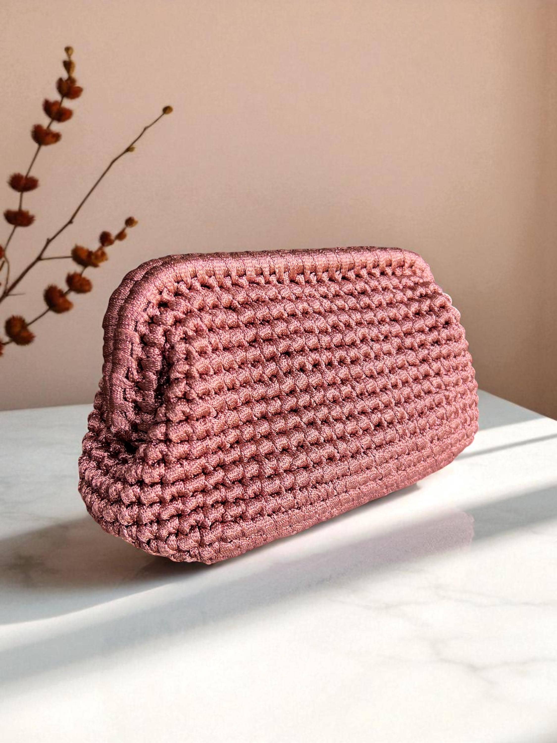 fi9® Borsa a mano da donna, in raso, per feste, balli, matrimoni, serate, pochette, Lilla, medium