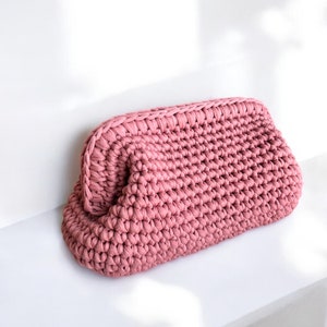Woven Clutch Bag - Pink main image 0