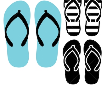 Sandals Svg, Flip Flops Svg, Flip Flops Clip Art, Shoes Svg, Flip Flops Summer Svg