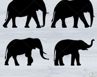 Elephant Svg, Elephant Svg Bundle, Elephant Cut File, Elephant Silhouette Svg, Elephant Clipart
