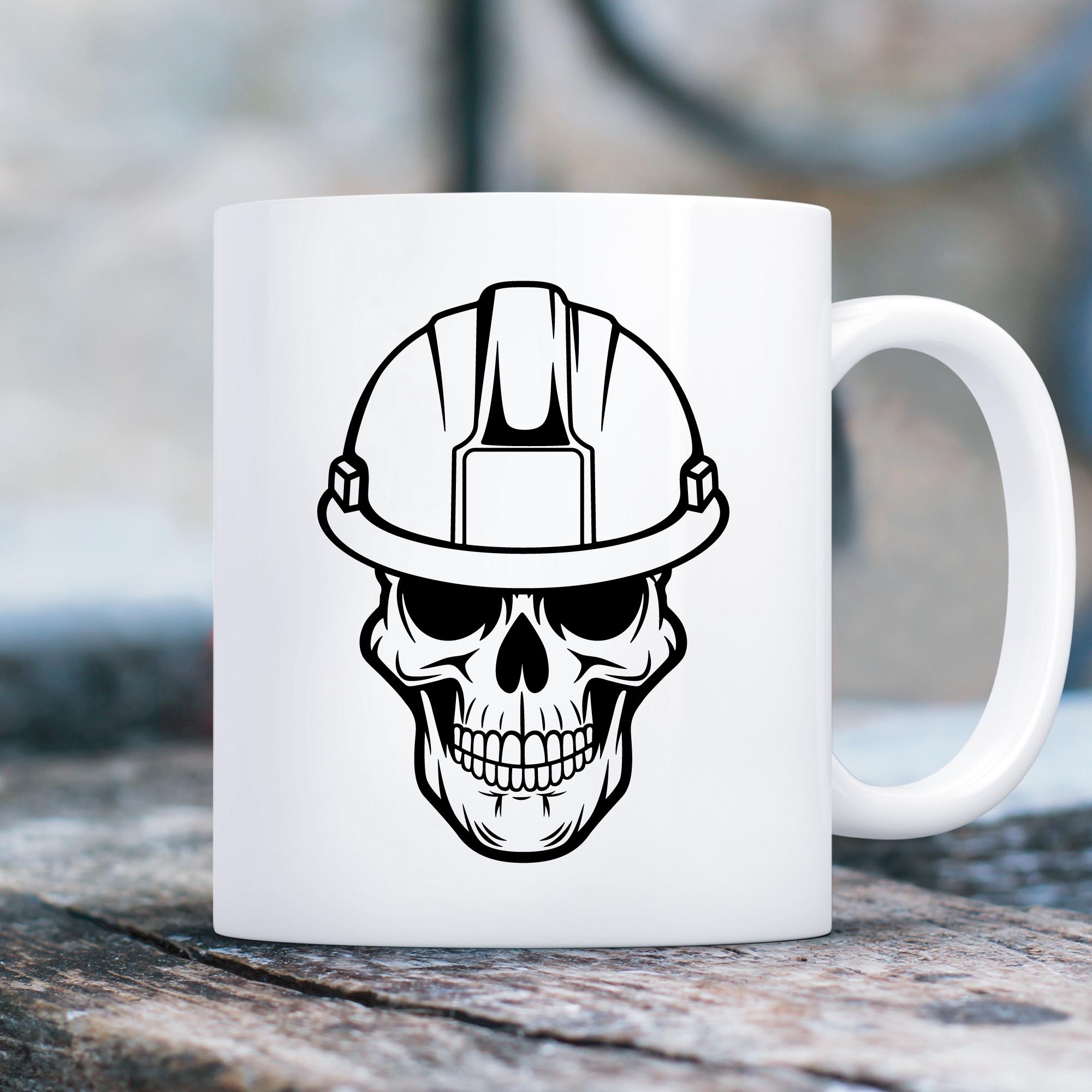 Skull With Hard Hat Svg, Construction Svg, Engineer Svg - Etsy