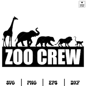 Zoo Crew Svg, Zoo matching shirts Svg, Clip art Teacher Shirt Squad