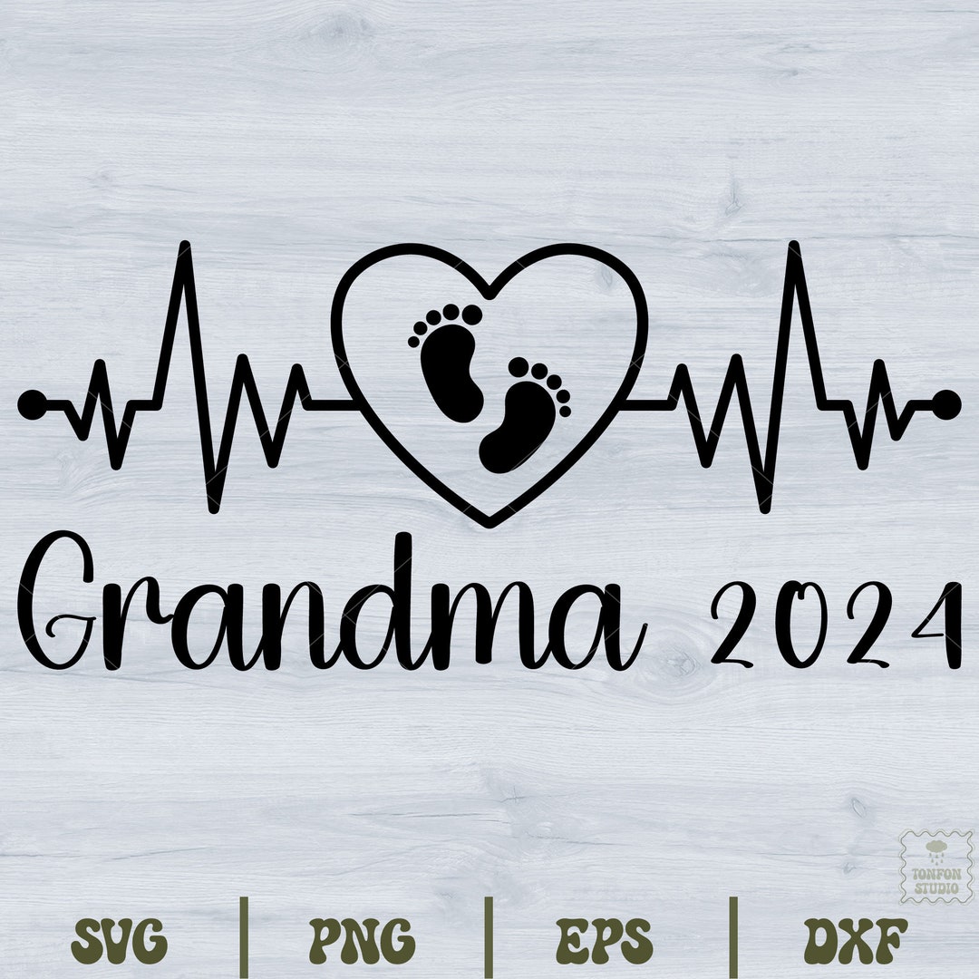 Grandma to Be Svg, Grandma 2024 Svg, Grandmother to Be Png First Time
