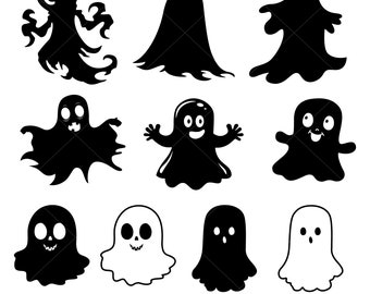 Ghost Halloween Svg, Ghosts Svg, Ghost Clipart