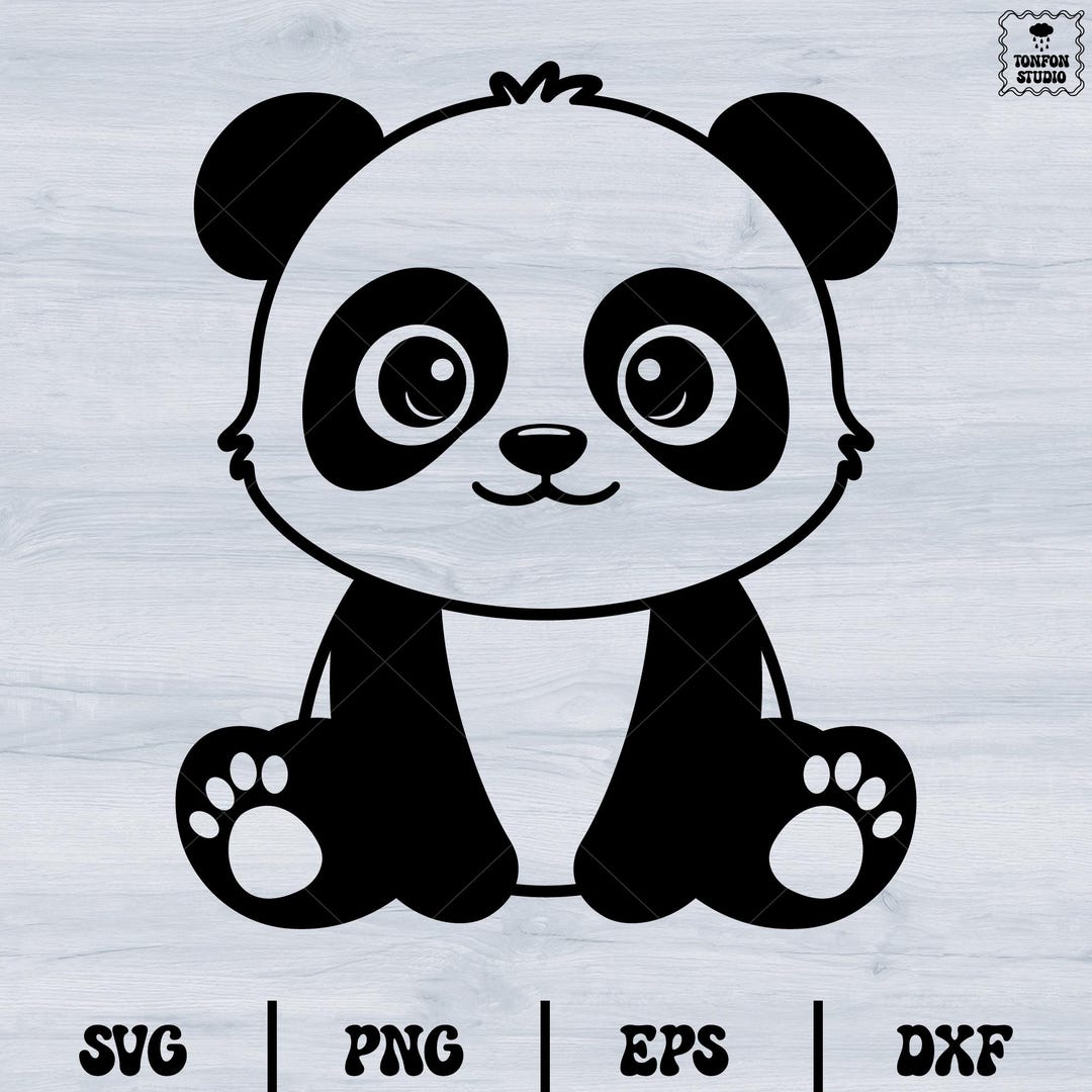 Cute Baby Panda Svg, Cute Animal Svg, Panda Svg Svg, Panda Clipart - Etsy