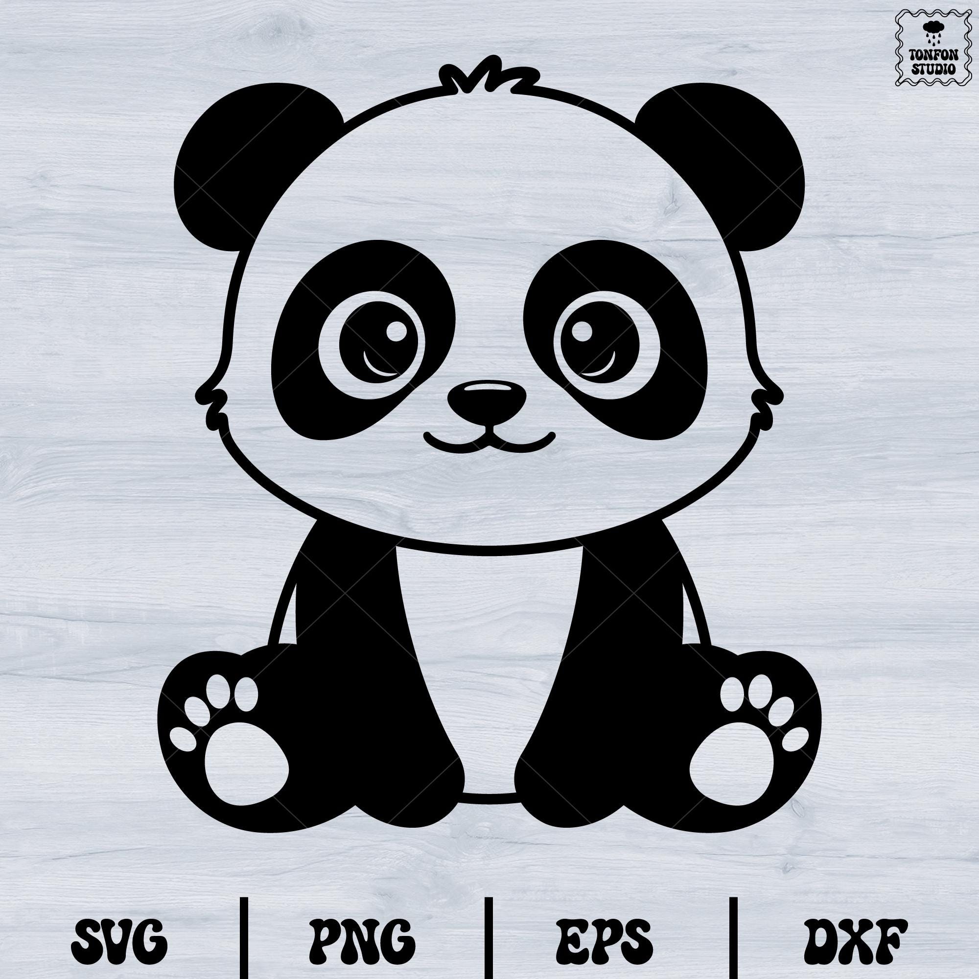 Cute Baby Panda Svg, Cute Animal Svg, Panda Svg Svg, Panda Clipart - Etsy