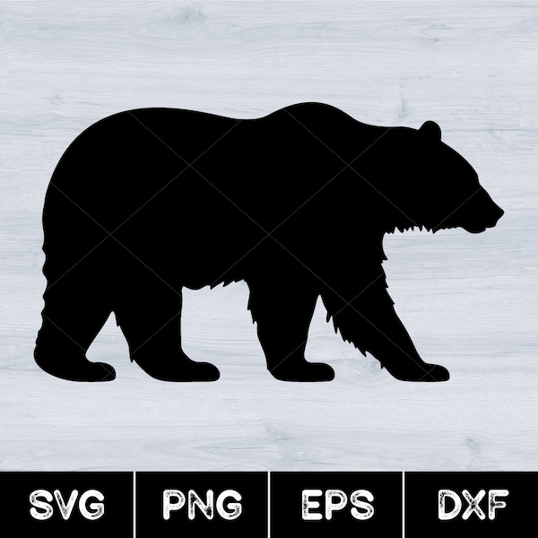 Bear, Bear Silhouette, Svg
