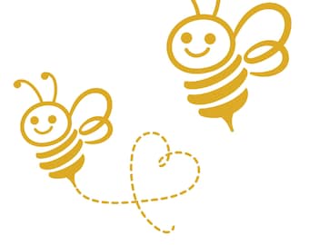 Abeja Svg, lindo archivo de corte de abeja de miel, clipart de abeja, silueta de abeja