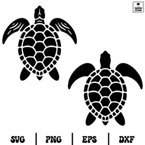Sea turtle silhouette, Turtles Clipart, Summer Beach Svg, Ocean Hawaii, Instant Digital Download
