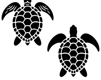 Sea turtle silhouette, Turtles Clipart, Summer Beach Svg, Ocean Hawaii, Instant Digital Download