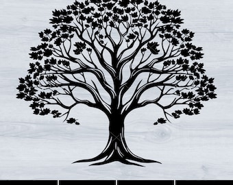 Tree Silhouette, Family Tree, Svg