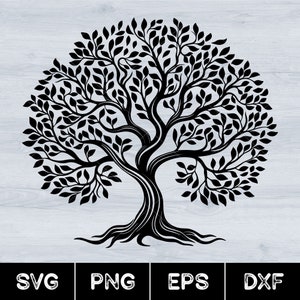Oak Tree Silhouette, Tree Silhouette Svg