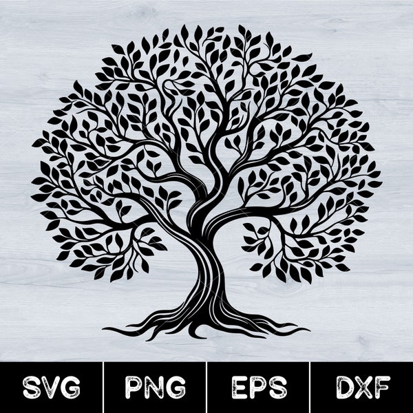 Oak Tree Silhouette, Tree Silhouette Svg