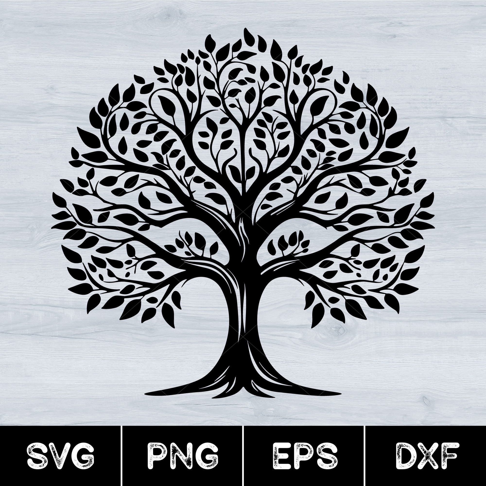 Oak Tree Silhouette, Tree Silhouette, Svg