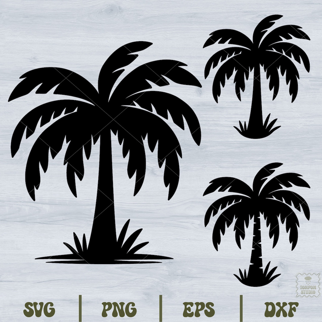 Free Palm Tree Silhouette Svg , Palm Tree Silhouette SVG Free Cut File ...