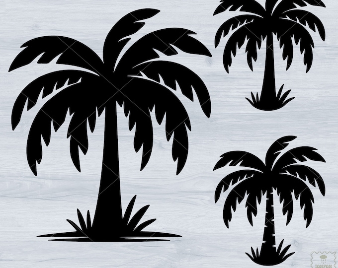 Palm Tree Svg, Beach Svg, Summer Svg. Vector Cut File for Cricut ...