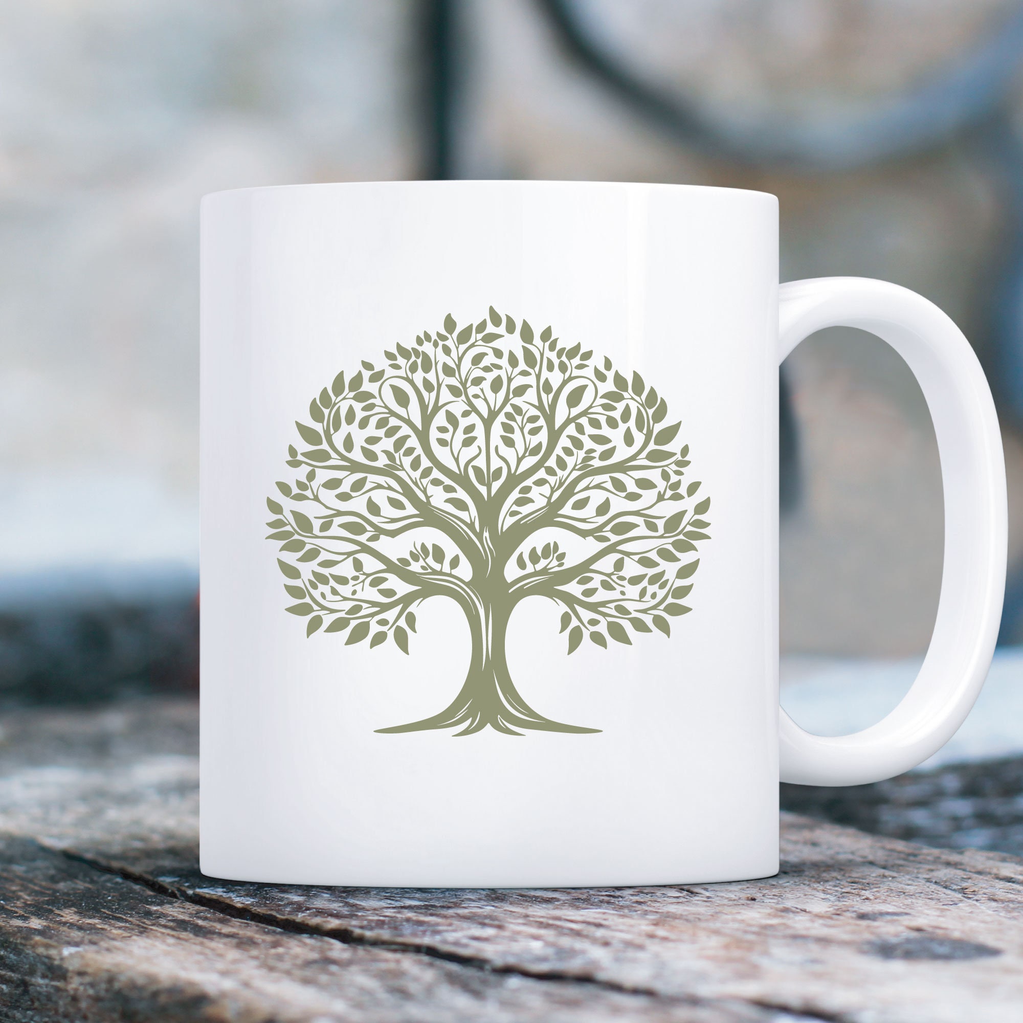 Oak Tree Silhouette, Tree Silhouette, Svg - Etsy