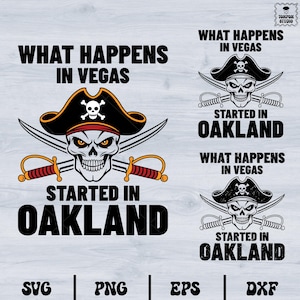 Fanático del fútbol SVG, lo que sucede en Las Vegas comenzó en Oakland SVG de calavera