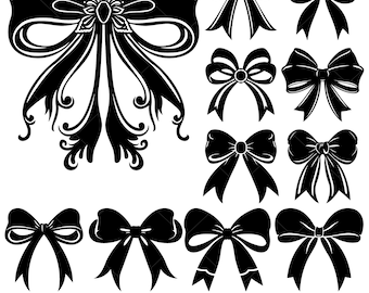 Fiocco a nastro in formato Svg, sagome di fiocco in formato Svg, regalo in formato Svg, bundle in formato Svg con fiocco a nastro