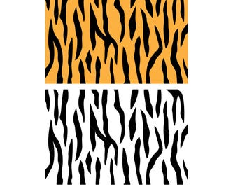 Tiger Stripes svg, Tiger Print svg, Seamless Tiger Stripes Muster, Tiger-Muster, bengalischer Tiger