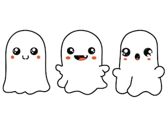Söt spöke Halloween Svg, spöken Svg, spöke Clipart