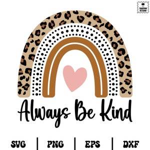 Be Kind Rainbow Svg, Heart Rainbow Svg, Rainbow Svg, Lucky Svg, Heart Svg