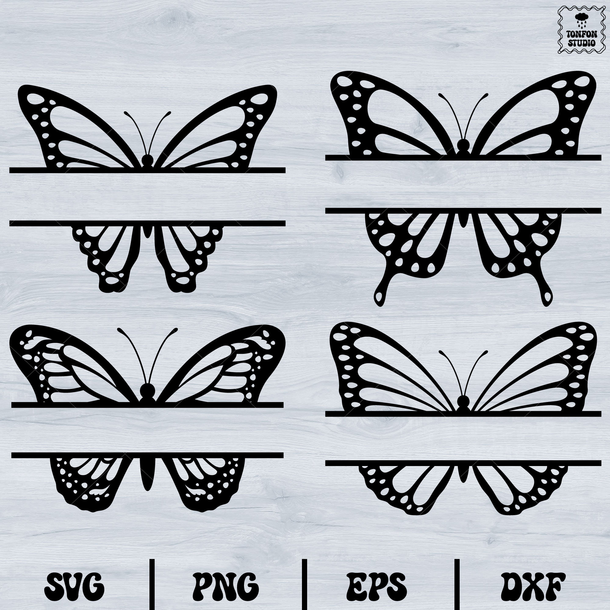 Butterfly Split Monogram Svg, Butterfly Clipart, Butterfly Name Frame ...