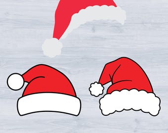 Santa Hat Svg, Christmas Hat Layered cut file, Christmas, Santa Clause