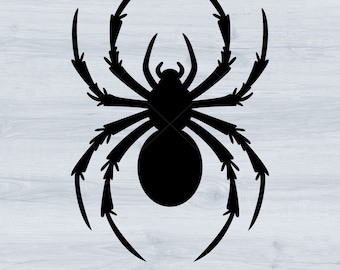 Spinne Silhouette SVG, Spinne Clipart, Halloween Design