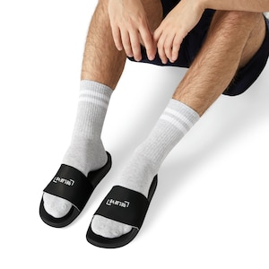 Męskie sandały PU Slide | Klapki | Klapki męskie | Sandały