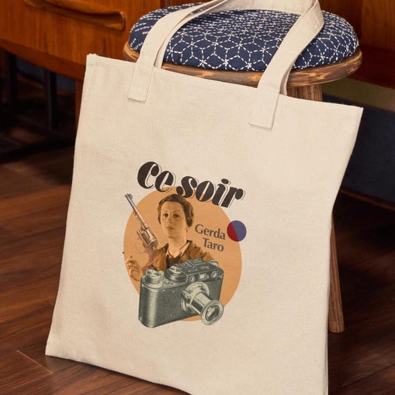 Tote Bag Feminista Gerda Taro Totebag Feminista Mujeres Pioneras Bolsa De Tela Eco Etsy