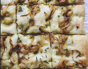 Onion focaccia