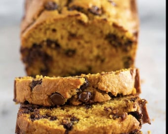 Chocolate chip pumpkin bread