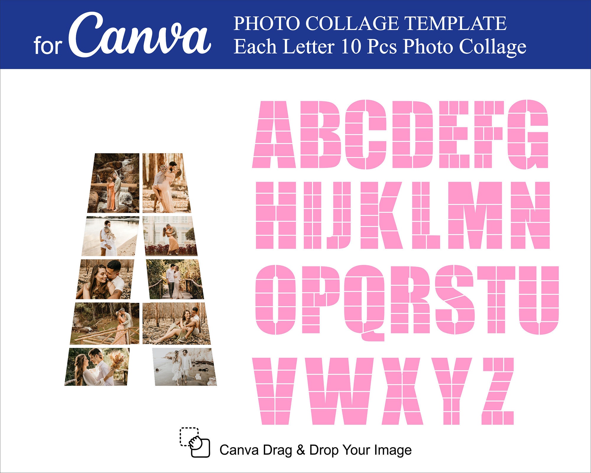 Canva Letters Photo Collage 10 Pcs Inside Photo Collage Canva Canva