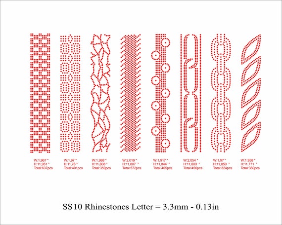 16 Cheer Bow Rhinestone Template 2inch Ribbon Rhinestone