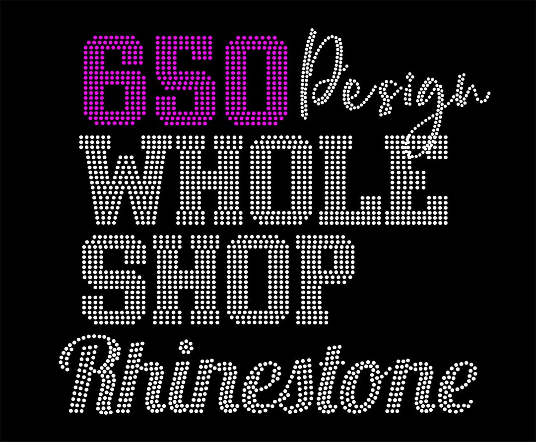 BUNDLE 650 Design Rhinestone Template Whole Shop Rhinestone Product and ...