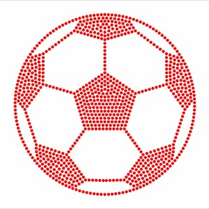 Rhinestone Soccer Ball Design SS10 Size Rhinestones Football Template ...