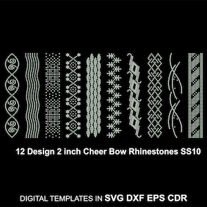 Rhinestone Random Flover 20 Design Template BUNDLE SS06 SS10