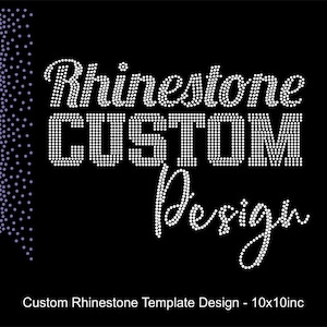 Custom Rhinestone Template Design 11x11inc Custom Rhinestone Template Svg Eps for Cricut and Silhouette Digital Design