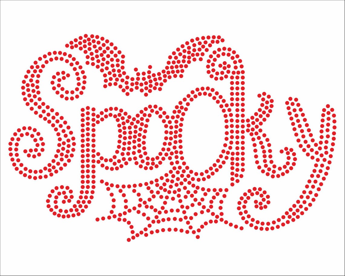 Spooky Rhinestone Halloween Rhinestone Template Spooky Rhinestones SS10 ...